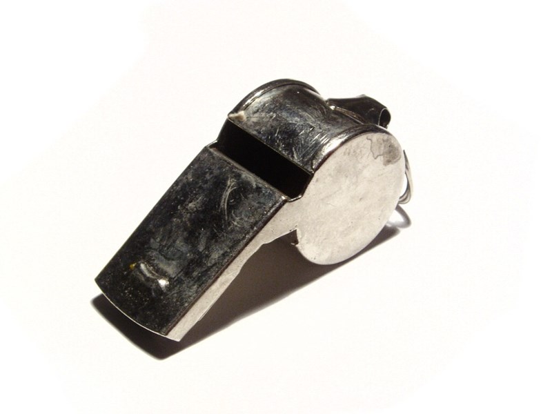 Referee's whistle — William Atack
