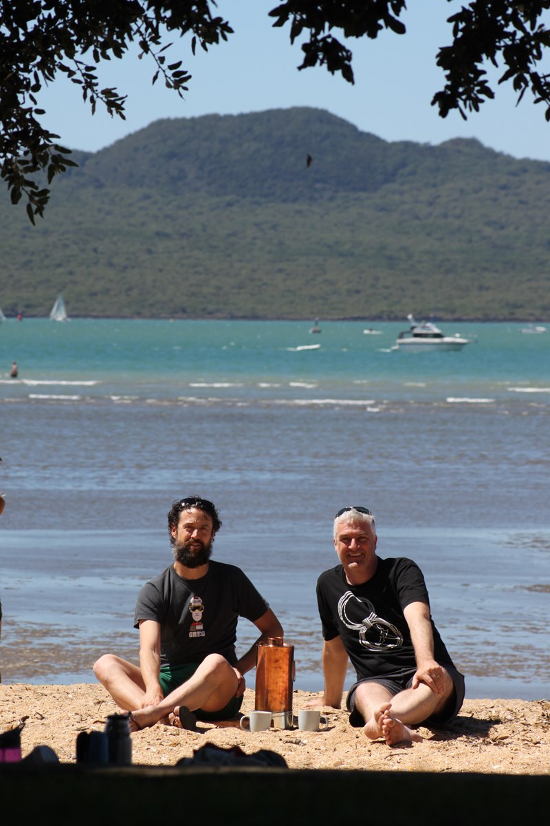 Relaxing on the beach with a Thermette